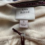 Knox Rose  Women's Oatmeal Flutter Short Sleeve Embroidered Shirt - Small - NWT Photo 1