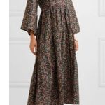 NWT Doen Honey Midi in Black Petit Jardin Floral Cotton Tiered Dress L Size L Photo 2