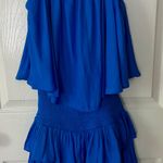 Cousin Couture Boutique Blue Strapless Romper Photo 0