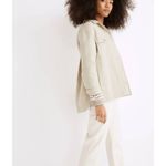 Madewell  Shirt Jacket Womens S Oatmeal Beige Waffleback Branner Pockets Button‎ Photo 3