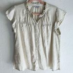Rails Ruthie Top Sage Acid Wash Sz Medium Tencel/ Linen/ Ramie Photo 3