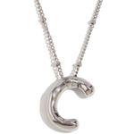 Balloon Letter C Initial Necklace Gold Photo 0
