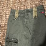 Miss Sixty Duo-Toned Army Green Cargo Pencil Skirt Size Medium Photo 4