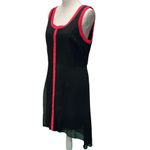 Nicole by Nicole Miller High Low Tank Dress Size 12 Black Red Sleeveless Photo 3