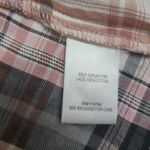 One World Womens Cardigan Medium Plaid Lace Back Open Drape Front Waterfall Photo 8