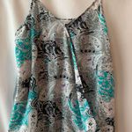 Charming Charlie Paisley Drape Front Wrap Tank top  Photo 0