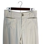 Anthropologie Maeve The Colette Beachy Linen Full-Length Wide-Leg Pants Cream Size 30 Photo 6