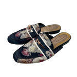 Ted Baker  Dorline Mules Black Chelsea Textile Floral Print Size 37 / US 6‎ Photo 2