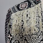 BKE Gimmicks by  paisley printed fringed flyaway cropped blazer size small Photo 4