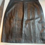 INC  International Concepts Black Leather Skirt Photo 0