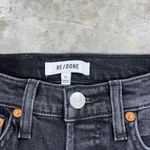 RE/DONE $265 NWT  70s STOVE PIPE BLACK JEANS SZ 23 Photo 2