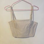 Forever 21 Corset Bustier Sleeveless Cami Tank Crop Top Tan Womens Size Medium Photo 0