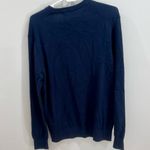 Michael Kors Midnight Blue & Gray Logo Charm Cotton Blend Sweatshirt Medium NWT Photo 4