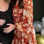 Kori Floral Dress in Orange and Golds Photo 6