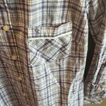 Victoria's Secret Victoria’s‎ Secret long sleeve button up tunic length shirt, size small Photo 3