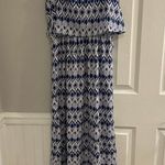 Takara Blue and White Maxi Dress Photo 0