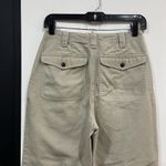 L.L Bean Women’s Canvas Pleated Padded Knee Cotton Pants Size 4 Photo 4