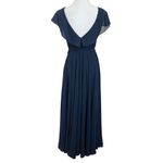Jenny Yoo NWT Faye Chiffon Maxi Dress Navy Bridesmaid Gown Women’s Size 0 Photo 6