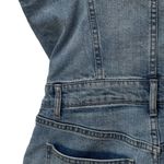 Pistola  Nina Blue Jean Overall Dress Full Zip Front‎ Women's Size Medium Photo 6