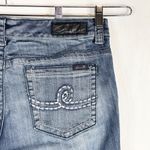 Seven7  Size 12 Jeans Boot Cut Flare Mid Rise Blue Denim Womens Pants 449‎ Photo 9