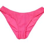 Becca Rebecca Virtue Moon Ridge Ribbed Adela Hipster Swim Bottom Pink Size Large Photo 0