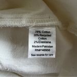 Sonoma  Skirt Denim Fray Release Hem A-Line White 8 Stretch Party Work Trendy Mod Photo 14