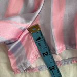 Nasty Gal Pink & Blue Striped Satin Pajama Shorts Size 2 Photo 7