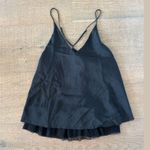 Free People  one I love black tiered ruffle tank top cami Photo 1
