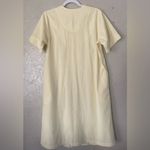 Miss Elaine Vintage Women's Housecoat Nightgown Snap Embroidery Short Sleeve M Yellow Size M Photo 10