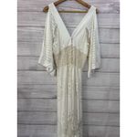 Anthropologie Farm Rio Solana Cutout Open Shoulder Midi Dress SIZE MEDIUM Photo 5