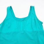 Lululemon Womens 8 Sunrise Tank Top Activewear Teal Turquoise Pleated Photo 2