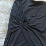 Forever 21 F21 black draped jersey mini skirt Photo 3