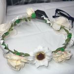 G by Gennaro Boho Hippy Wired Flower Head Piece Green Photo 2