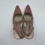 Enzo Angiolini  Eaanara Leather Pink Snake Skin Slingback Heels Women 6M Career Photo 8