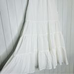 TCEC  White Twirl Around Tier Mini Dress Halter Sleeveless Bridal Shower Spring S Photo 2