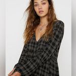 Urban Outfitters Plaid Long Sleeve Tiered Babydoll Dress Photo 2
