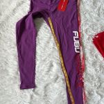 FUBU X ACAIBERRY FUBU SPORTS Purple Scrunch logo print LEGGING SIZE XLARGE Photo 5