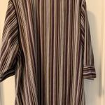 Maggie Barnes  Purple Multi-Striped Top Blouse Size 1X  3/4 Sleeves Bust Darts Photo 3