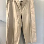 Lands' End Pants Womens Tan Khaki Cropped Pants Size 12 Photo 0