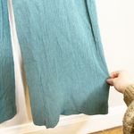 Anthropologie Bionda Plisse Teal Textured Jumpsuit XS Photo 6