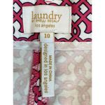 Laundry by Shelli Segal ‎ Pink and White Chino Shorts Size 10 Photo 2