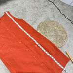 Nau Flaxible Tank Mini Dress Sleeveless Linen Blend in Orange Size XS Photo 10