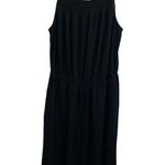 Old Navy Linen Blend Jumper Black Spaghetti Strap Relaxed fit wide leg Large Photo 0