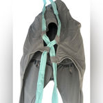 Fabletics Gabriella Gray Teal One Piece Swimsuit with Tie Back Photo 2