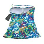 Lauren Ralph Lauren Multicolor Slimming Fit Shirred Tankini Top Blue Size 4 Photo 3
