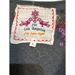 Joy Love Light L Embroidered Floral Tunic Dress Gray Size L Photo 3