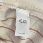 J.Jill  Linen Jenna Stretch Belted Cropped Pants Beige Pink Stripes Size Small Photo 9