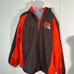 NFL  Cleveland Browns 1/4 Zip Windbreaker Size XL NWOT Photo 2