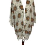 Daniel Rainn  Kimono Cardigan XS Small Boho Floral Open Front Layer Photo 1