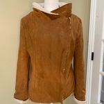 Miss Love Faux Suede & Shearling Drape Coat by - size Large Photo 3